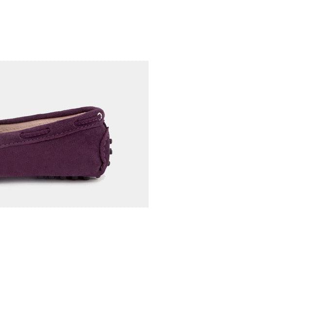 New Fashion Genuine Leather Women Flat Shoes - Slip On Loafers Women's Casual Flat Shoes (D40)(FS)(CD)