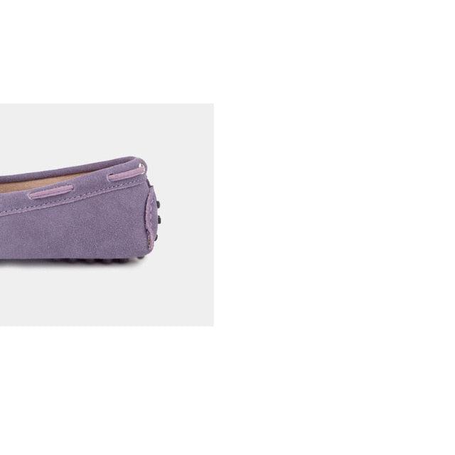 New Fashion Genuine Leather Women Flat Shoes - Slip On Loafers Women's Casual Flat Shoes (D40)(FS)(CD)