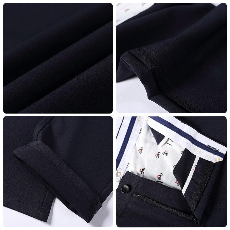 New Fashion High Quality Cotton Men's Suit Pants - Straight Spring Classic Business Casual Trousers (TG1)(F9)(F10)