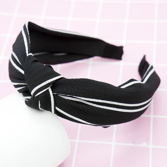 New Head Hoop Top Knot Hairband - Turban Fashion Elastic Hair Bezel Headband - Women's Hair Accessories (1U88)