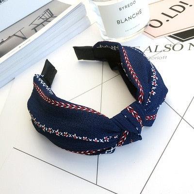 New Head Hoop Top Knot Hairband - Turban Fashion Elastic Hair Bezel Headband - Women's Hair Accessories (1U88)