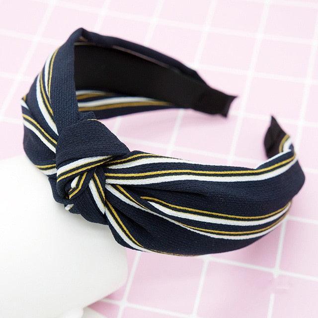 New Head Hoop Top Knot Hairband - Turban Fashion Elastic Hair Bezel Headband - Women's Hair Accessories (1U88)