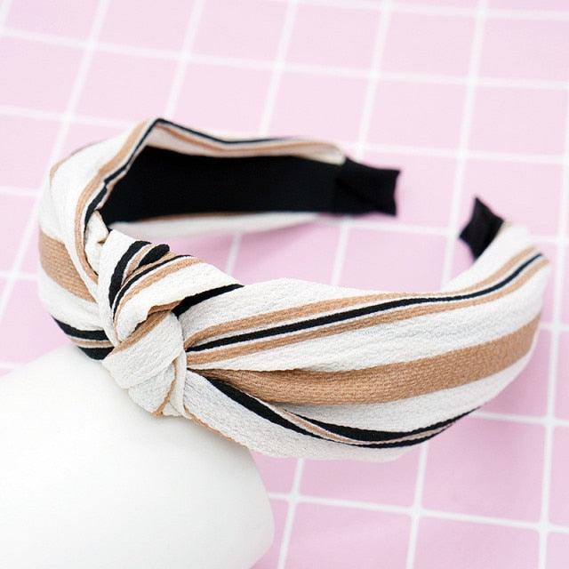 New Head Hoop Top Knot Hairband - Turban Fashion Elastic Hair Bezel Headband - Women's Hair Accessories (1U88)
