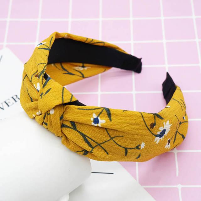 New Head Hoop Top Knot Hairband - Turban Fashion Elastic Hair Bezel Headband - Women's Hair Accessories (1U88)