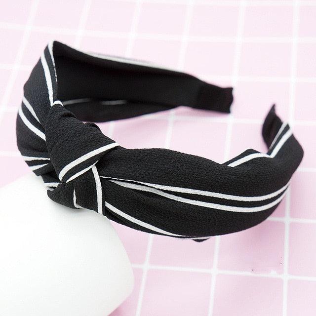 New Head Hoop Top Knot Hairband - Turban Fashion Elastic Hair Bezel Headband - Women's Hair Accessories (1U88)