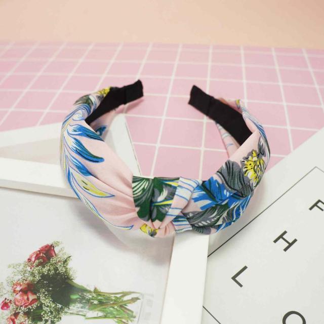 New Head Hoop Top Knot Hairband - Turban Fashion Elastic Hair Bezel Headband - Women's Hair Accessories (1U88)