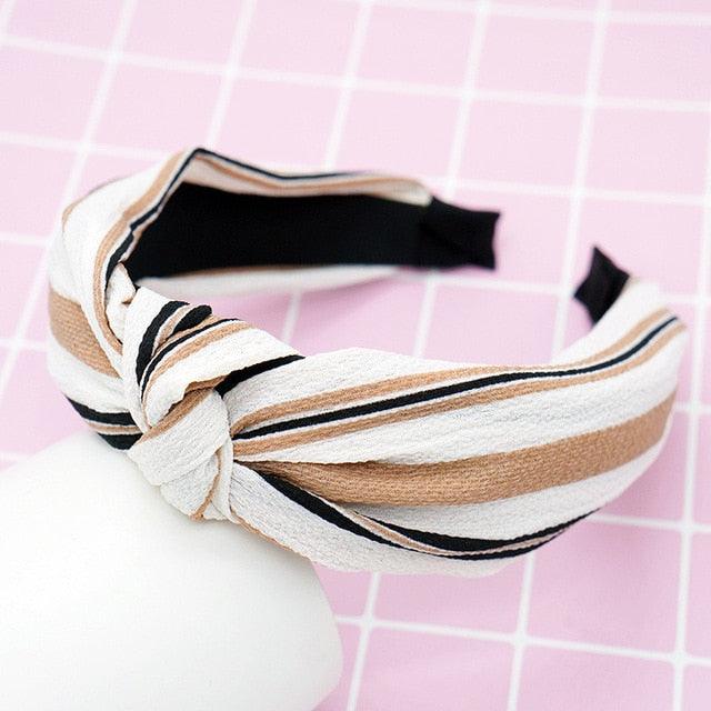 New Head Hoop Top Knot Hairband - Turban Fashion Elastic Hair Bezel Headband - Women's Hair Accessories (1U88)