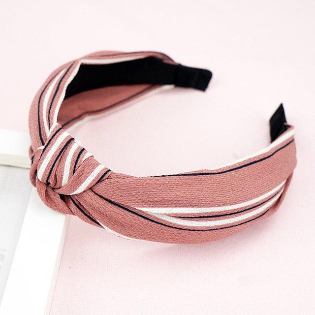 New Head Hoop Top Knot Hairband - Turban Fashion Elastic Hair Bezel Headband - Women's Hair Accessories (1U88)
