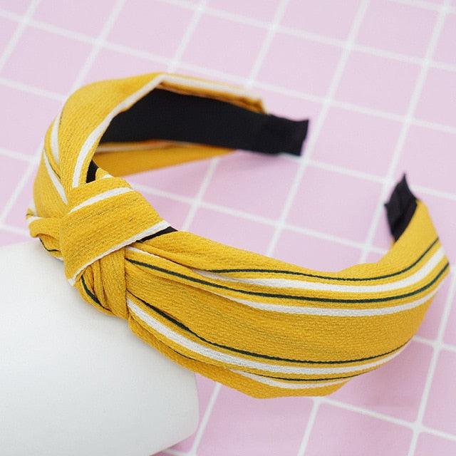 New Head Hoop Top Knot Hairband - Turban Fashion Elastic Hair Bezel Headband - Women's Hair Accessories (1U88)