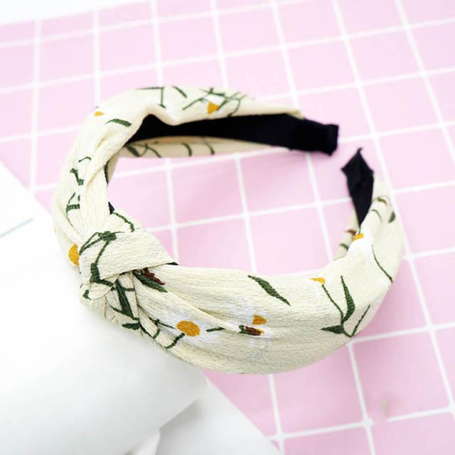 New Head Hoop Top Knot Hairband - Turban Fashion Elastic Hair Bezel Headband - Women's Hair Accessories (1U88)