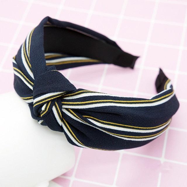 New Head Hoop Top Knot Hairband - Turban Fashion Elastic Hair Bezel Headband - Women's Hair Accessories (1U88)