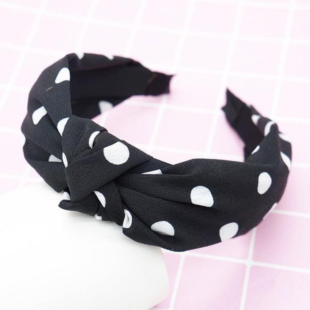 New Head Hoop Top Knot Hairband - Turban Fashion Elastic Hair Bezel Headband - Women's Hair Accessories (1U88)