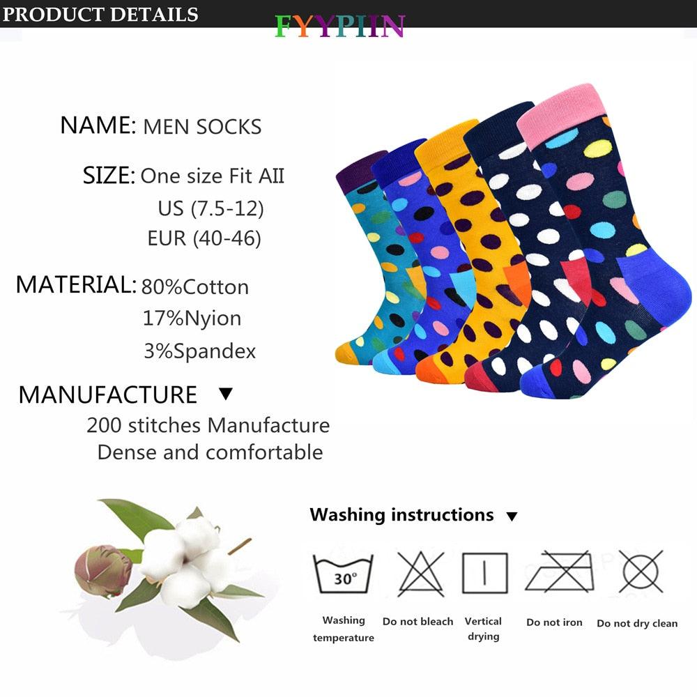 New Hot Selling Men's Socks - Classic Color Cotton Socks Dot - Men's Fashion (TG8)