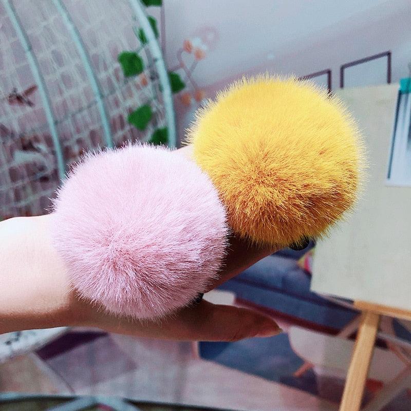 New Lovely Imitation Rabbit Fur Plush - Elastic Hair Ponytail Holder - Hairband Hair Accessories (1U88)