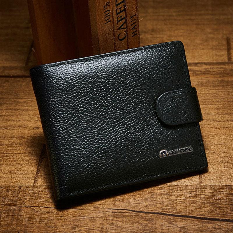 New Men Leather Wallet - Genuine Leather Coin Purse Functional Wallets (MA5)(F17)