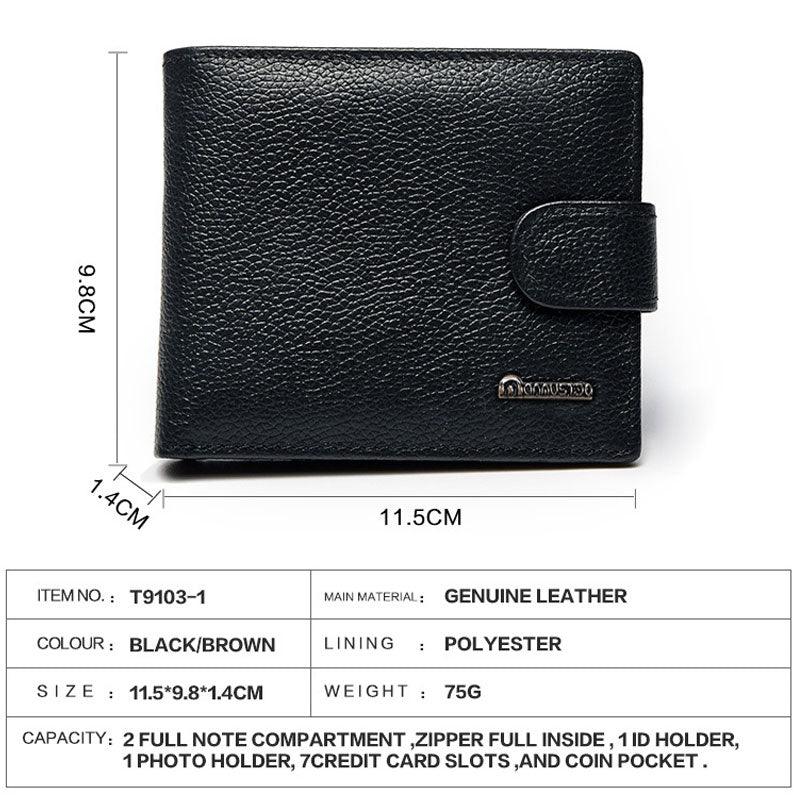New Men Leather Wallet - Genuine Leather Coin Purse Functional Wallets (MA5)(F17)