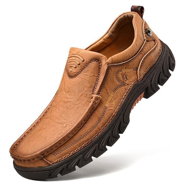 New Men's Shoes - 100% Genuine Leather Casual Shoes - Comfortable Work Shoes (MSC2)(MSB4A)