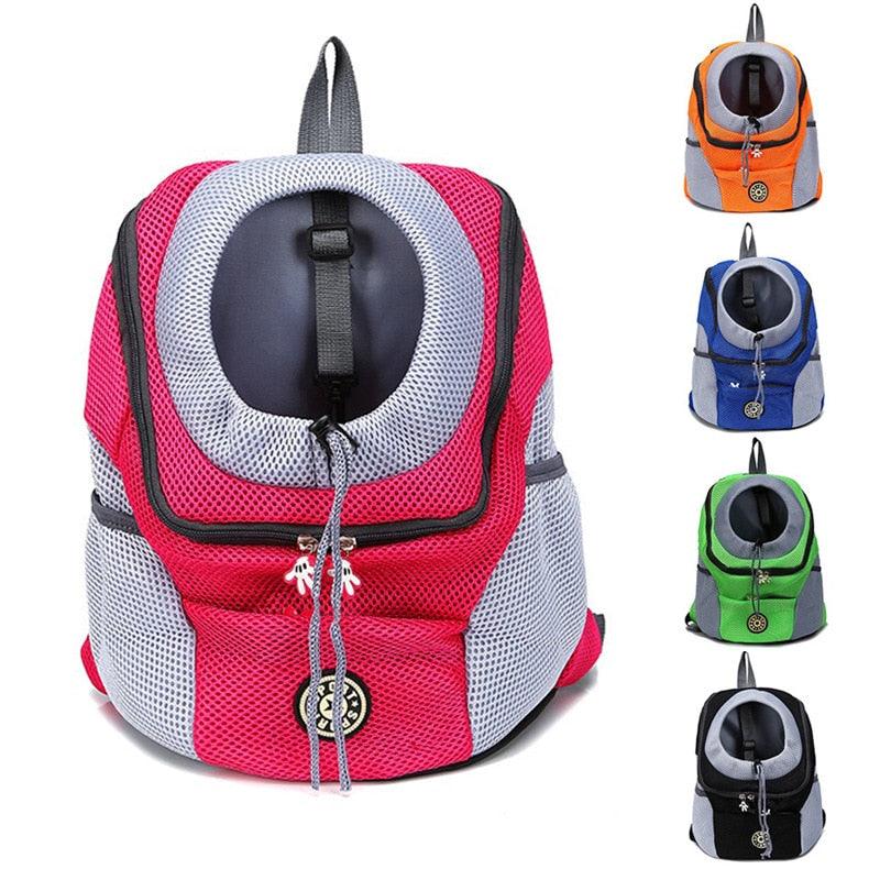 New Out Double Shoulder Portable Pet Travel Backpack - Outdoor Pet Dog Carrier Bag (D79)(5LT1)