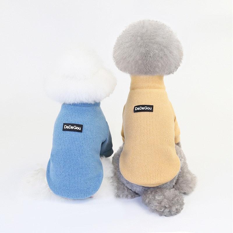 New Pet Clothes - Dog Clothes Autumn And Winter Zipper Self-cultivation Cat Winter Sweater (W4)