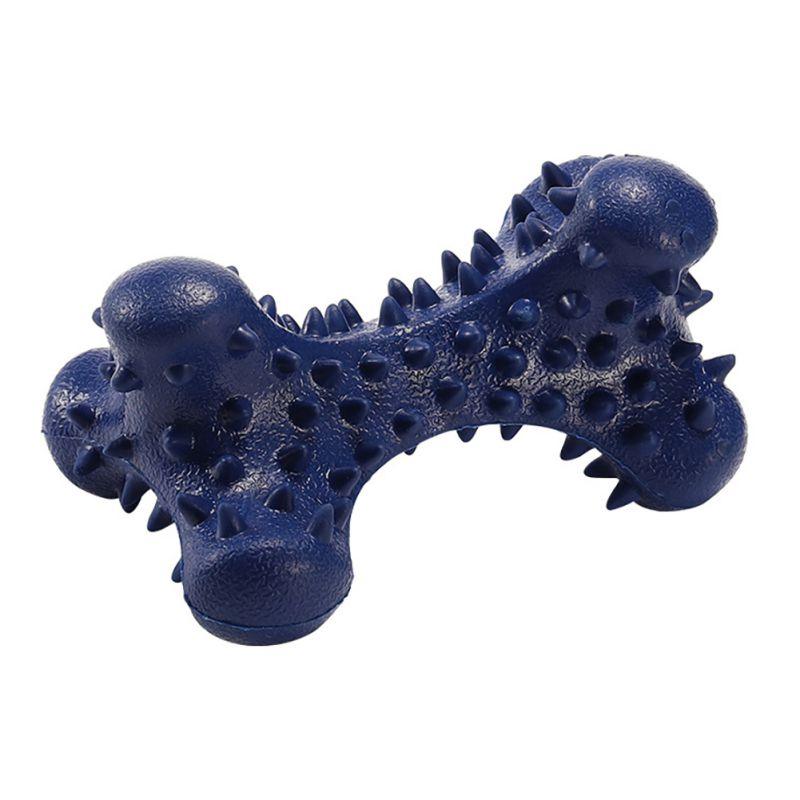 New Pet Dog Toys Bite-Resistant Chew Toy Rubber Bone Shaped Dogs Toy (7W2)