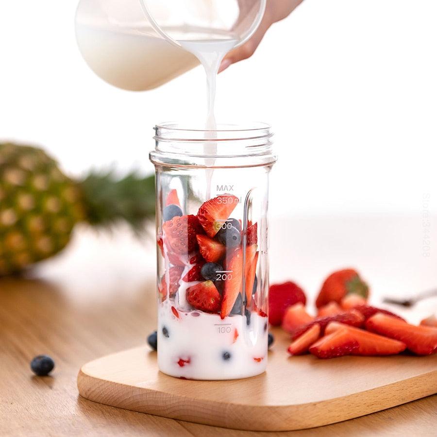 Mini Blender - Portable Juicer Mixer Electric Kitchen hand food processor quick juicing cut charging battery Fruit Cup (H8)(F59)