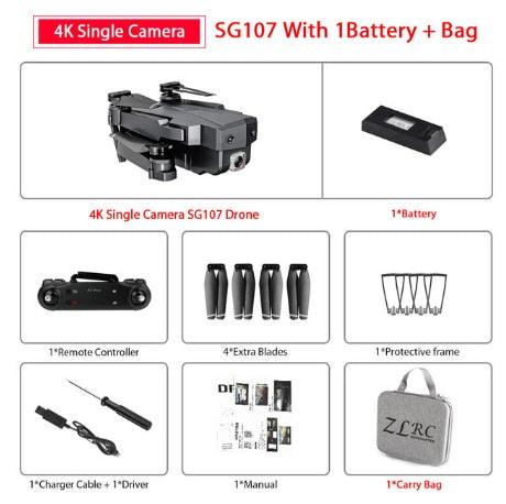 New SG107 Mini Drone 4K HD Dual Camera Foldable Portable Quadcopter One Click Return FPV Drone (MC2)(1U54)(1U46)(F54)(F46)