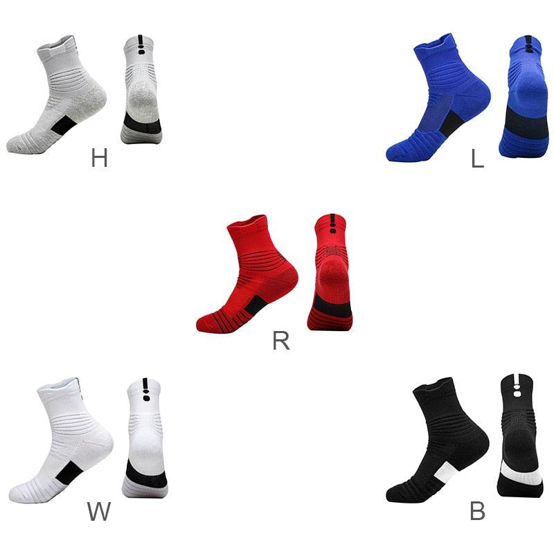 New Sports Socks - Men's Professional Basketball Running Towel Bottom Anti-Slip Sport Breathable Socks (1U92)