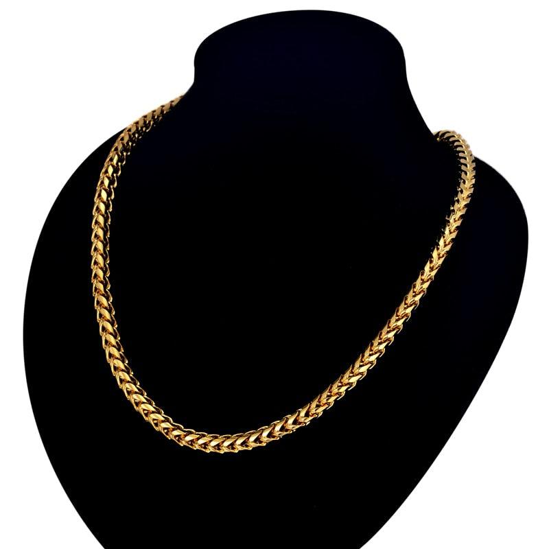 New Style 4MM Width Chain Necklace & Bracelet Set (MJ4)