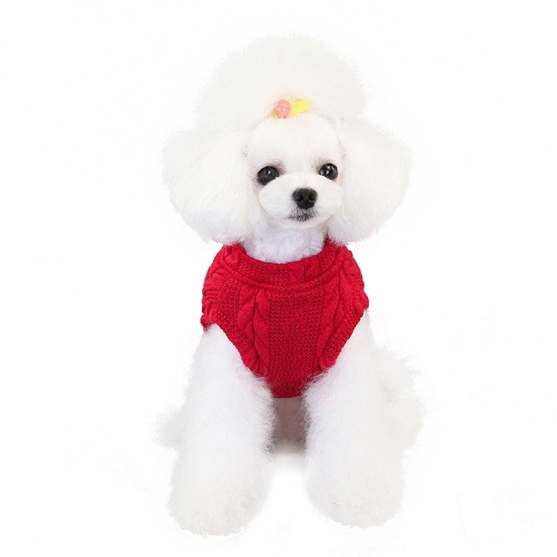 New Style Pet Clothes Dog Clothes Autumn And Winter Woolen Cotton Vest - Pet Winter Clothes Sweater (W4)(F69)