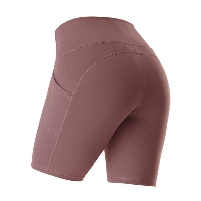 Beautiful New Summer Women Yoga Shorts - High Waist Seamless Hip Up Tight - Super Elastic Sport Shorts (BAP)(TBL)(F24)