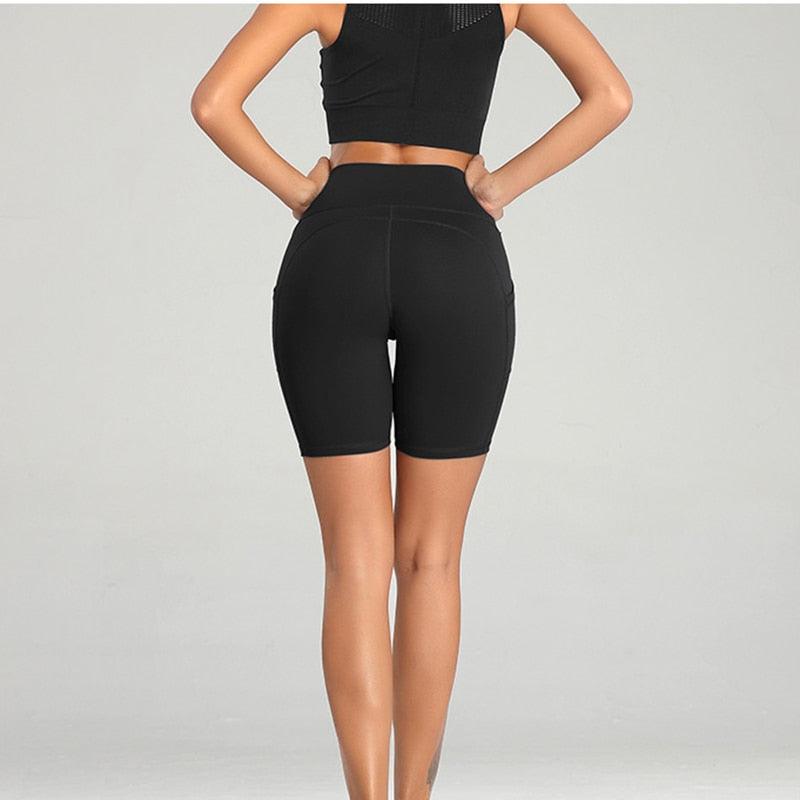 Beautiful New Summer Women Yoga Shorts - High Waist Seamless Hip Up Tight - Super Elastic Sport Shorts (BAP)(TBL)(F24)