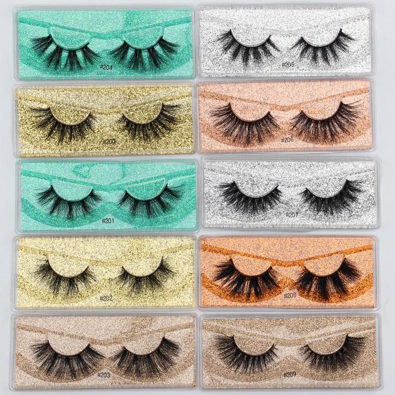 New Wholesale Messy Eyelashes 3d Mink Lashes Mink Eyelashes Natural Soft Wholesale False Eyelashes (M2)(1U86)