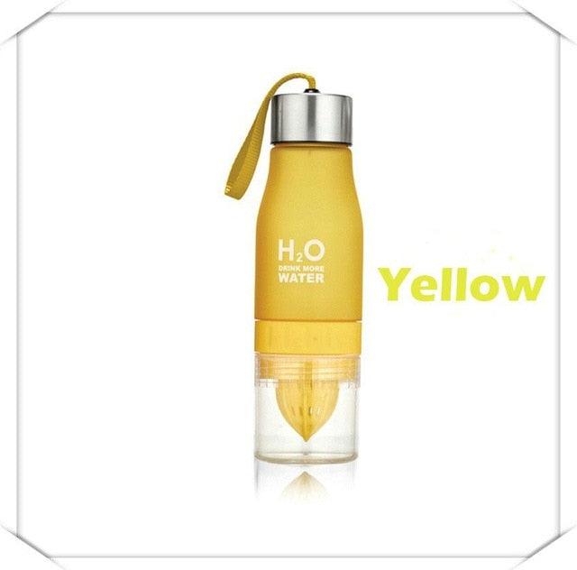 New Xmas Gift 650ml Water Bottle Plastic Fruit Infusion Bottle Infuser Drink Outdoor Sports (FHB)(1AK1)(F61)