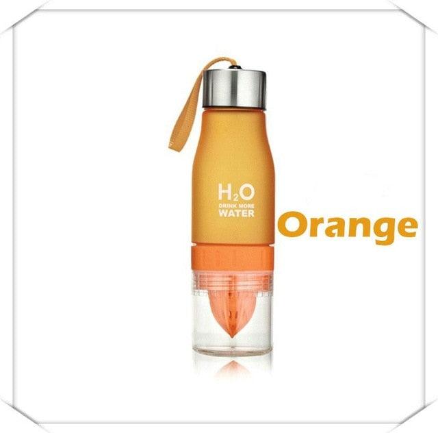 New Xmas Gift 650ml Water Bottle Plastic Fruit Infusion Bottle Infuser Drink Outdoor Sports (FHB)(1AK1)(F61)