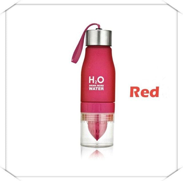 New Xmas Gift 650ml Water Bottle Plastic Fruit Infusion Bottle Infuser Drink Outdoor Sports (FHB)(1AK1)(F61)