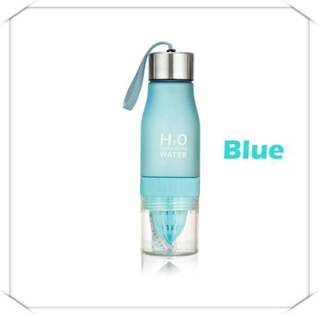New Xmas Gift 650ml Water Bottle Plastic Fruit Infusion Bottle Infuser Drink Outdoor Sports (FHB)(1AK1)(F61)