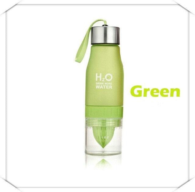 New Xmas Gift 650ml Water Bottle Plastic Fruit Infusion Bottle Infuser Drink Outdoor Sports (FHB)(1AK1)(F61)