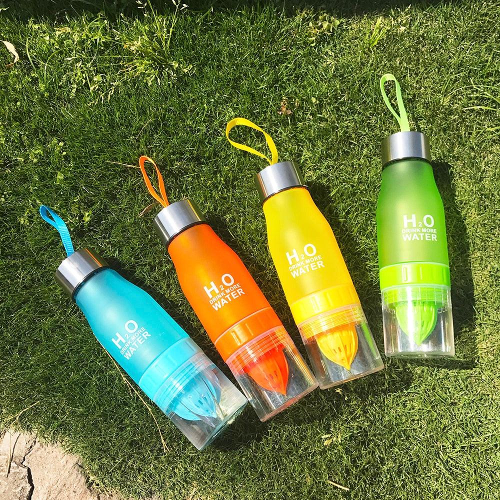 New Xmas Gift 650ml Water Bottle Plastic Fruit Infusion Bottle Infuser Drink Outdoor Sports (FHB)(1AK1)(F61)