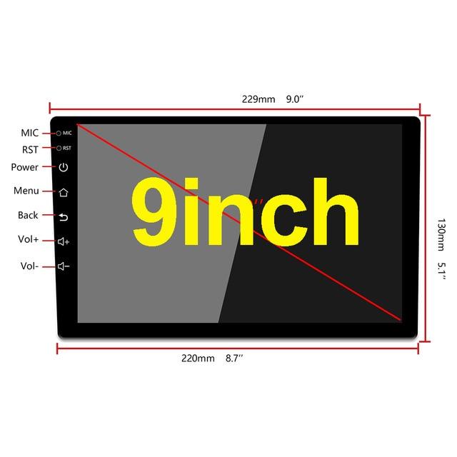 New2019 Android 8.1 GPS Navigation Car Radio Car Stereo 9 or 10.1inch 2.5D Touch Wifi Bluetooth4.0 Audio Player Mirror Link RDS (CT2)(CT5)(F60)