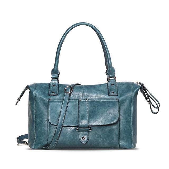 Amazing New Women Leather Top Handle Bags- Tote Leisure Large Shoulder Handbag (1U43)