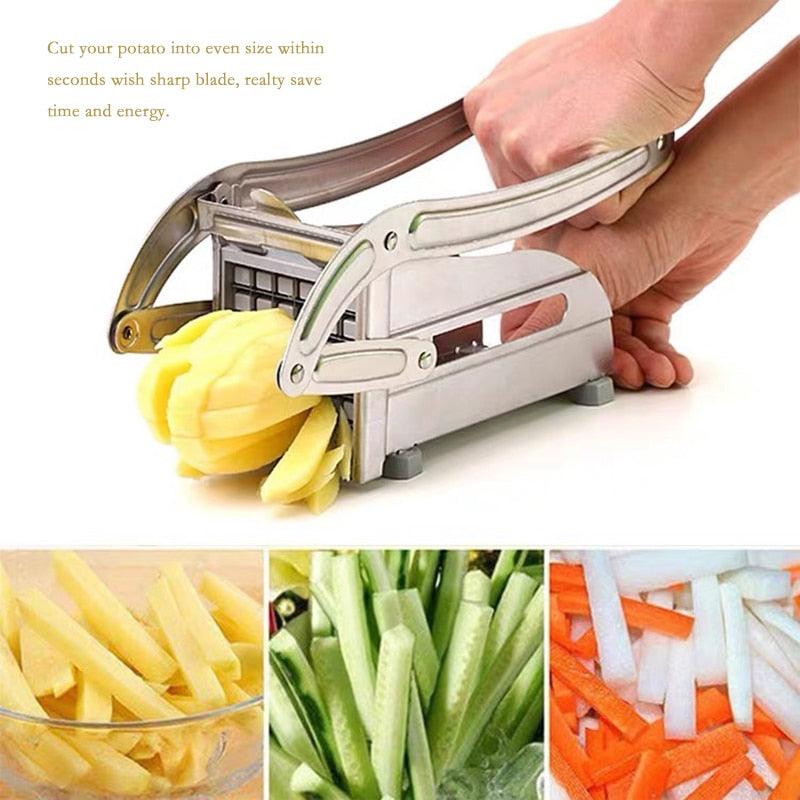 Amazing Non-slip Potatoes Cutting Machine - Cutting French Fries - Best Value Stainless Steel (AK3)(F61)