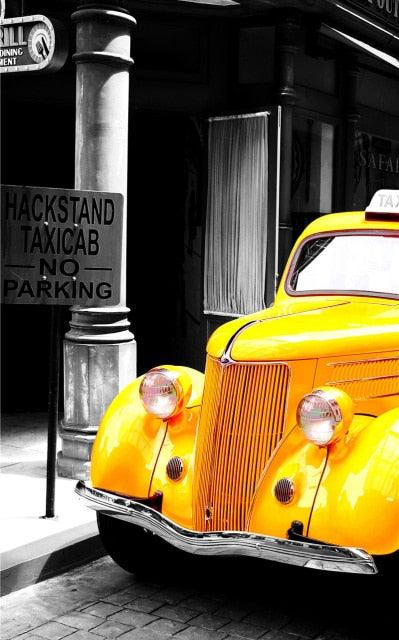 Canvas Painting Retro European City Scenery Picture Home Decor Wall Art (AD1)(F62)