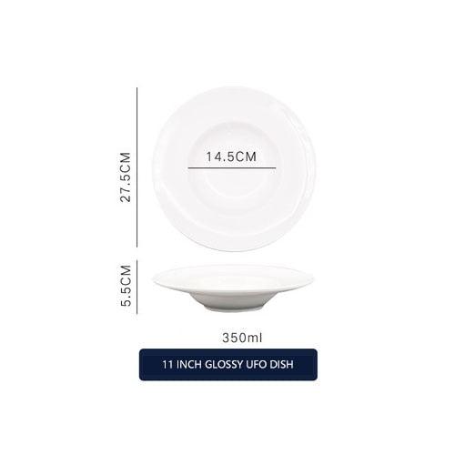 Nordic Ceramic Straw Hat Round Plate - Nine-Inch Dessert Western-Style Kitchen Tableware (AK7)