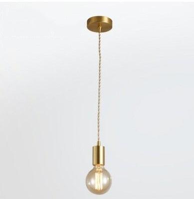Nordic personality single head hanging lamps - E27 LED pendant lamps for living room bedroom bathroom (LL6)
