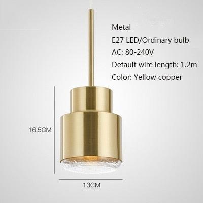 Nordic personality single head hanging lamps - E27 LED pendant lamps for living room bedroom bathroom (LL6)