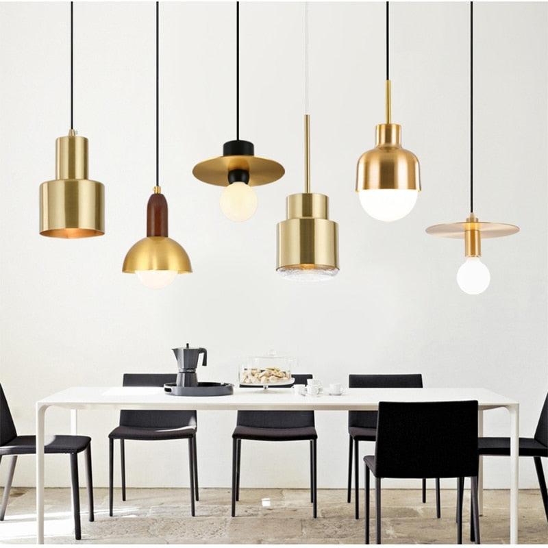 Nordic personality single head hanging lamps - E27 LED pendant lamps for living room bedroom bathroom (LL6)