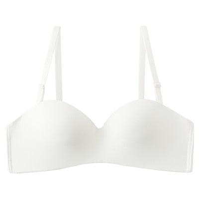 Gorgeous Invisible Push Up Bra - Sexy Wire Free Strapless Bra Top - Lingerie Brassiere Seamless Underwear (D27)(TSB1)