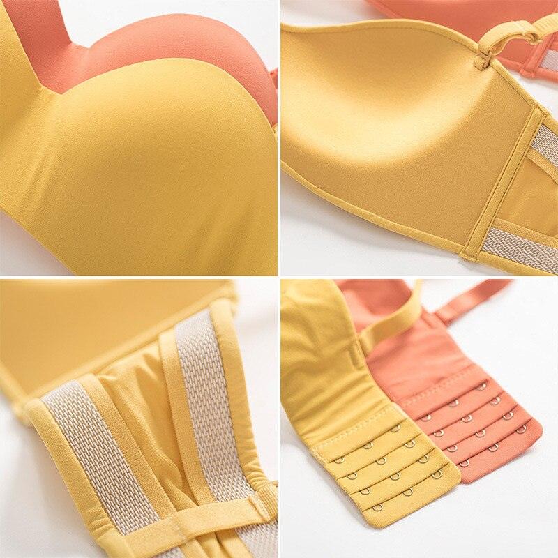 Gorgeous Invisible Push Up Bra - Sexy Wire Free Strapless Bra Top - Lingerie Brassiere Seamless Underwear (D27)(TSB1)