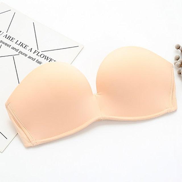 Gorgeous Trending Women's Lace Bras - Strapless Chic Bra - Push Up Bare Back Lingerie (TSB1)(F27)