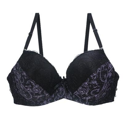 Sexy Women Bra - Lace Bras D E F Big Cups Push Up Lingerie - Trending Women's Underwear - Plus Size (D27)(TSB2)